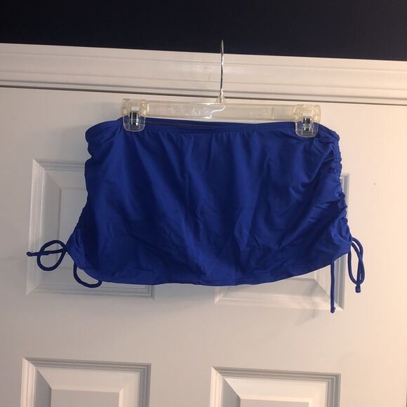 Women’s Blue Swim Skirt - Picture 2 of 3